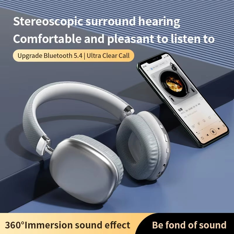 2025 NEW Air Max Bluetooth Headphones Earphone over Ear Wireless Headsets Stereo Surround Gaming for Apple Iphone Xiaomi Phone